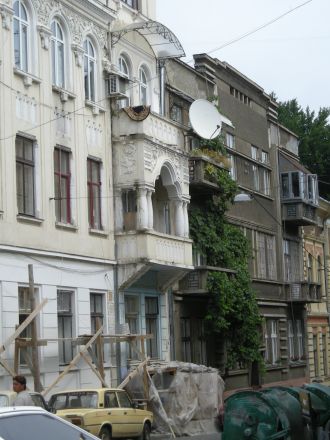 Gatuparti i Tjernivtsi.